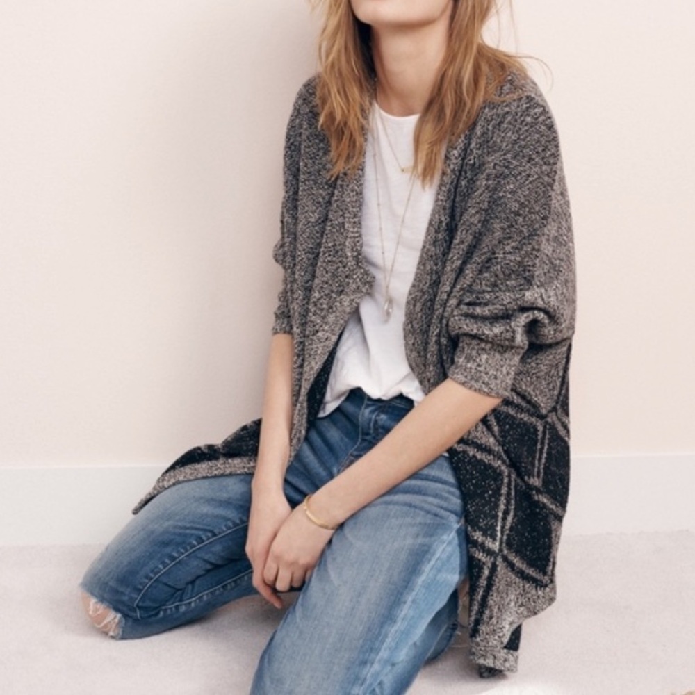 Madewell All Angles Dolman Grey Cardigan‎ Sweater